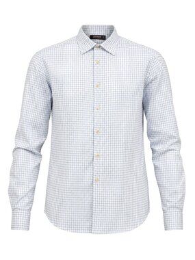 Cremieux Mens Blue Checkered Button-Down Long Sleeve Shirt XL